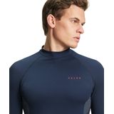 FALKE heren lange mouw shirt Maximum Warm - thermoshirt - blauw (space blue)