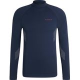 FALKE heren lange mouw shirt Maximum Warm - thermoshirt - blauw (space blue)