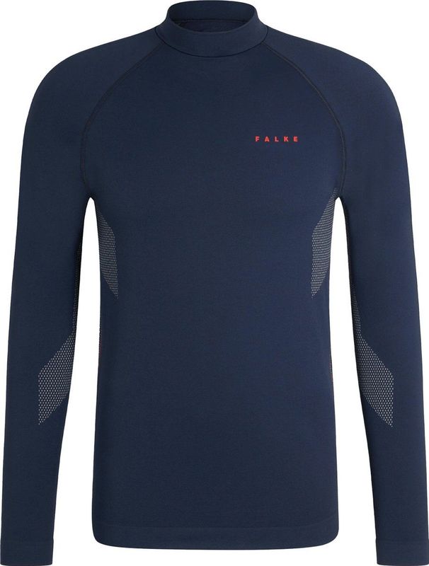 FALKE heren lange mouw shirt Maximum Warm - thermoshirt - blauw (space blue)