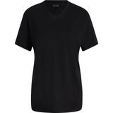 FALKE - T-shirt - V-hals - Lichtgrijs - 100% Pimakatoen