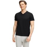 FALKE - T-shirt - V-hals - Lichtgrijs - 100% Pimakatoen