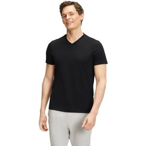 FALKE - T-shirt - V-hals - Lichtgrijs - 100% Pimakatoen