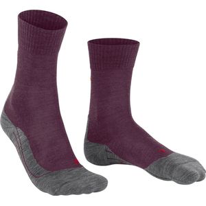 FALKE Wandelsokken TK5 Wander W - Rood Grape Wine - Wol - Functioneel Materiaal - 1 Paar