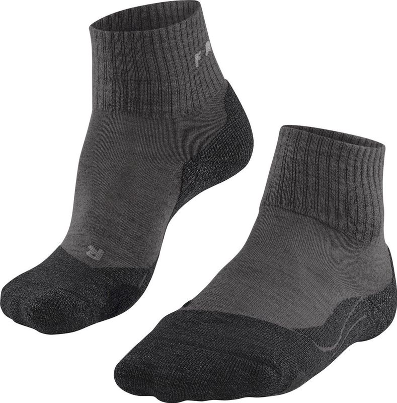 FALKE - TK2 Wool - Wandelsokken - Grijs - Medium Padding Merinowol