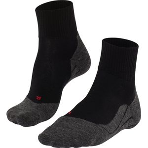 FALKE TK5 Wander Wool damessokken kort, zwart (black-mix) -  Maat: 35-36