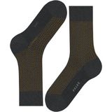 FALKE - Uptown Tie - Huissokken - Antraciet - Gemerceriseerde Katoen, Grafisch Patroon