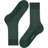 FALKE - Uptown Tie - Katoenen Herensokken - Groen - 1 Paar - Ademend met Ruitjes en Stippen