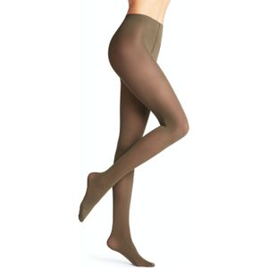 FALKE Pure Matt eenkleurig materiaal ondoorzichtig 50 DEN panty dames groen - maat S-M