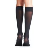 FALKE Pure Matt mat ondoorzichtig 50 Denier kniekousen dames blauw - Maat 35-38