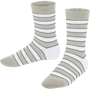 FALKE - Simple Stripes - Sokken - Grijs Storm Grey - 1 paar