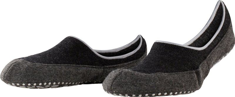 FALKE Cosyshoe Huissokken - Zwart - Merino Wol - Antislip Noppen