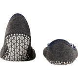 FALKE Cosyshoe antislip noppen merinowol huissokken pantoffels heren grijs