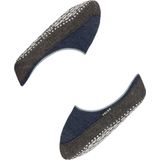 FALKE Cosyshoe antislip noppen merinowol huissokken pantoffels heren grijs