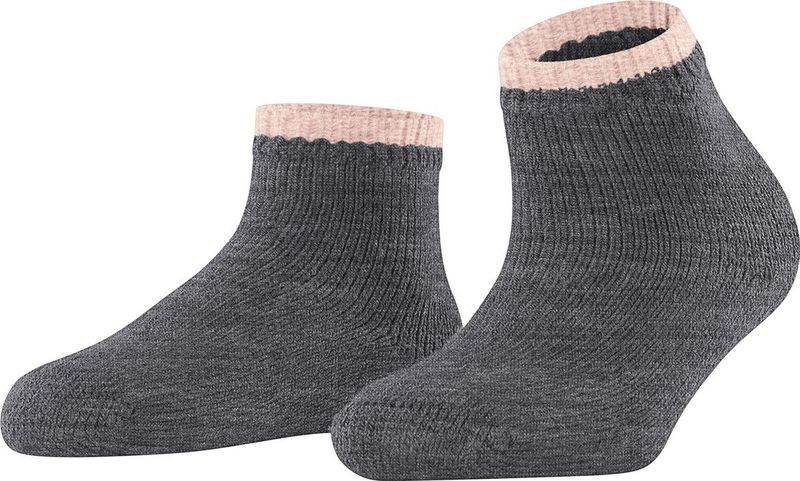 FALKE Cosy Plush knuffelzachte pluche zool wol alpaca huissokken dames grijs