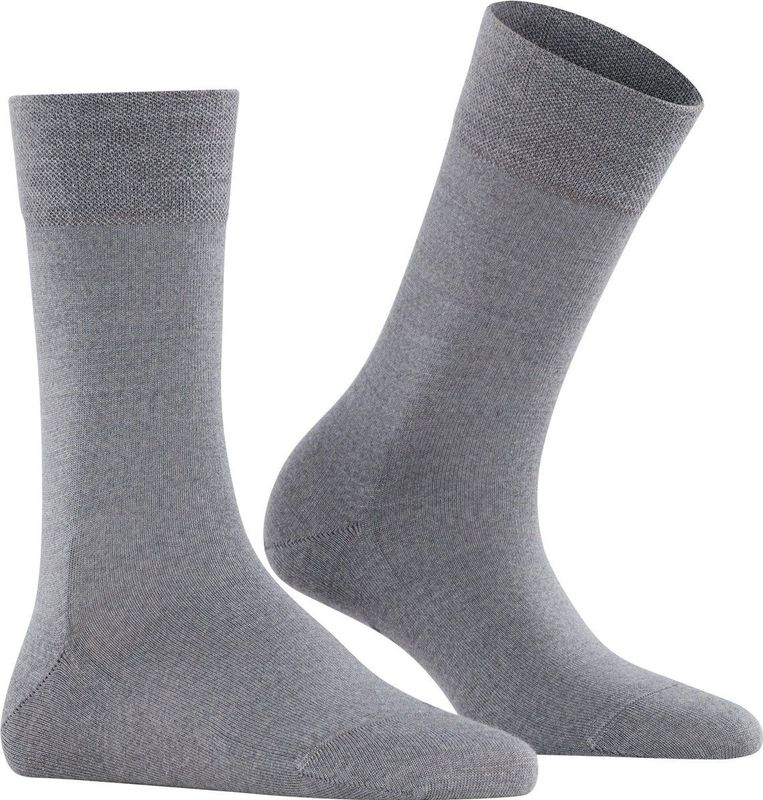 FALKE - Sensitive Berlin - Damessokken - Antraciet - Merinowol/Katoen