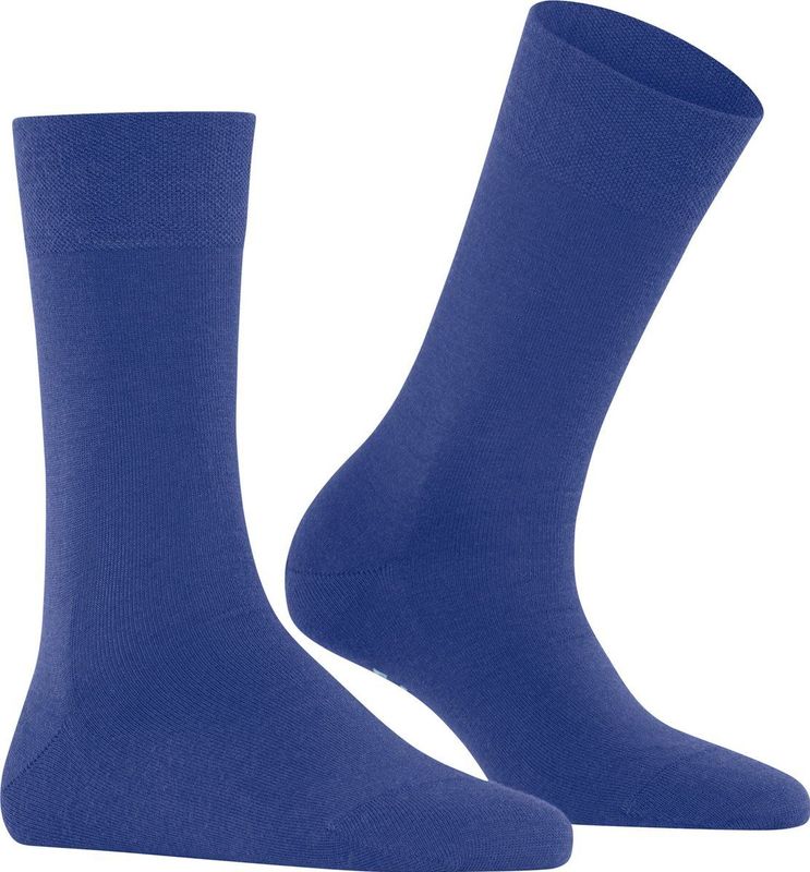 FALKE - Sensitive Berlin - Damessokken - Kobaltblauw - Ergonomisch Vormgegeven