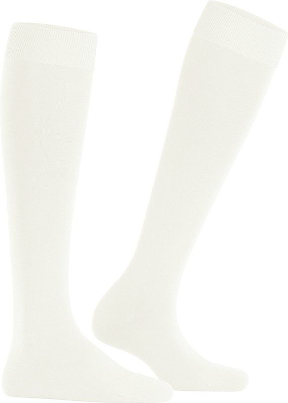 FALKE - ClimaWool - Kniekousen - Wit - Zeer Ademend - Warm - Droog - Milieuvriendelijk