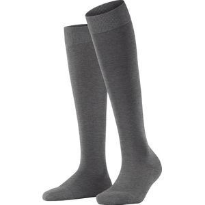 FALKE ClimaWool Kniekousen - Grijs - Lyocell en Wol - Ademend en Warm