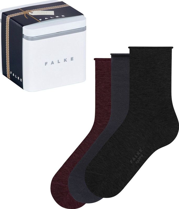 FALKE - Happy Sokken - Casual - Multi-Pack - Zacht Katoen
