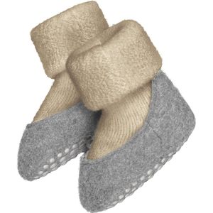 FALKE Baby Cosyshoe antislip noppen merinowol huissokken pantoffels meisjes jongens beige