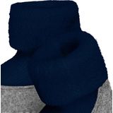 FALKE Cosyshoe Pantoffels - Blauw - Merinowol - Antislip Noppen