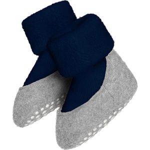 FALKE Uniseks Baby Cosyshoe pantoffels sokken antislip noppen op de zool betere grip dikke warme ademende klimaatregeling geurremmende wol 1 paar, Blauw (Navy 6120)