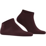 FALKE ClimaWool kort eenkleurig wol lyocell sneakersokken enkelsokken heren rood - maat 39-40