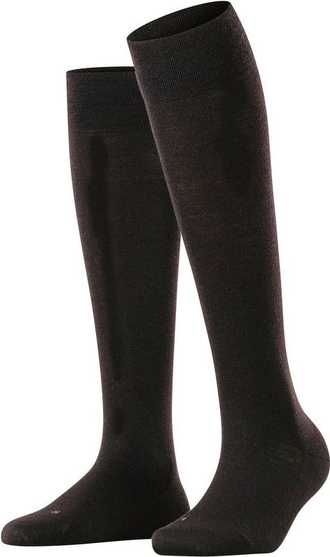 FALKE Sensitive Berlin dames kniekousen - zwart (black) - Maat: 35-38