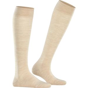 FALKE - Sensitive Berlin - Kniekousen - Beige - Merinowol en Katoen, Ergonomisch Vormgegeven
