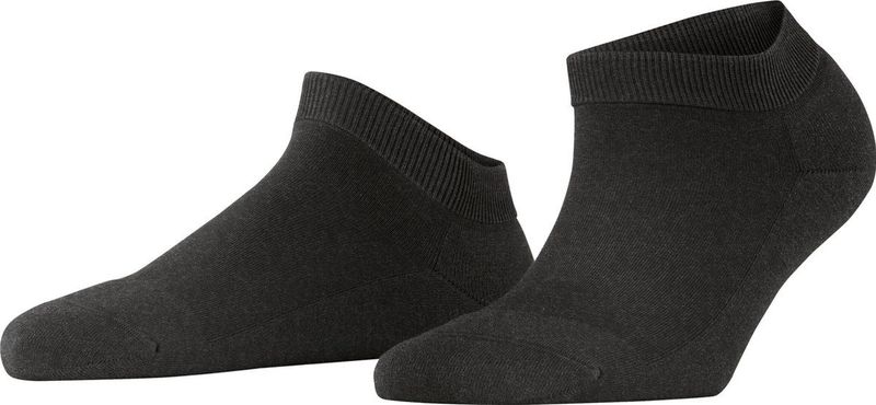 FALKE - ClimaWool - Sneakersok - Zwart - Merinowol en TENCEL™ Lyocell