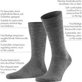 FALKE - Sensitive Berlin - Sokken - Grijs Anthracite Melange - Wol Katoen - 1 Paar