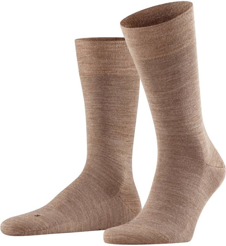 FALKE Sensitive Berlin herensokken, bruin (nutmeg mel)