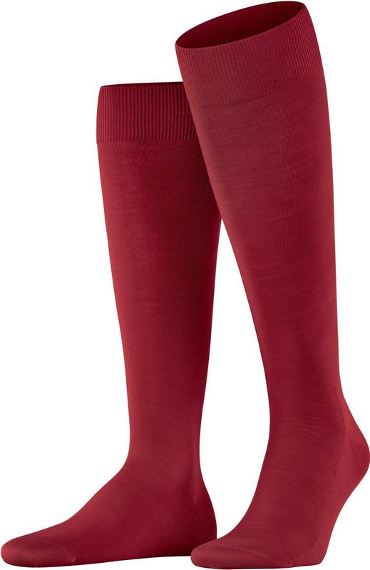 FALKE - ClimaWool - Kniekousen - Rood - Scarlet