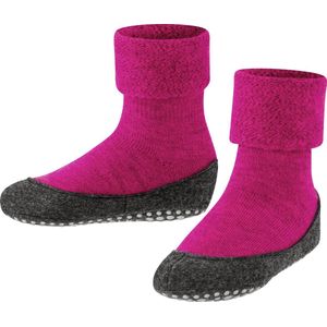 FALKE Cosyshoe Minis antislip noppen merino wol huissokken pantoffels kinderen roze - Maat 21-22