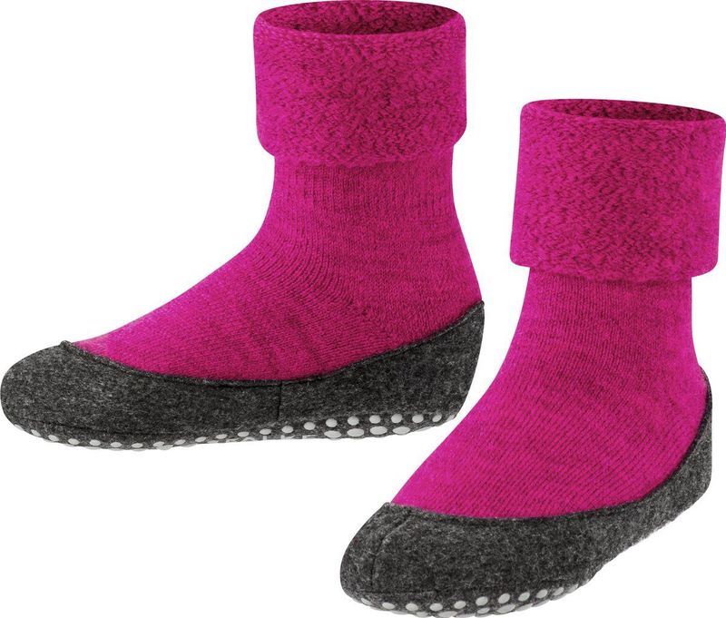 FALKE Uniseks-kind Stopper sokken Cosyshoe Minis K HP Wol Noppen op de zool 1 Paar, Roze (Gloss 8550), 25-26