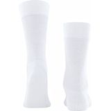 FALKE - Sensitive London - Herensokken - Wit - Duurzaam Katoen, Ademend, Comfort Tailleband