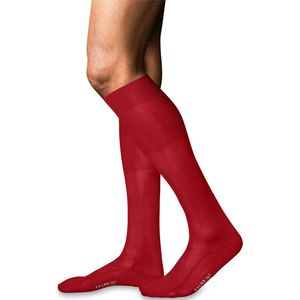 FALKE No. 9 Pure Fil d Ecosse heren kniekousen, rood (cardinal)