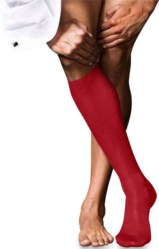 FALKE - Kniekousen - Zwart - Wol en Zijde - Ondoorzichtig