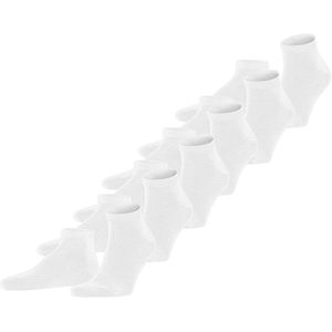 FALKE Happy 6 Pack katoen multipack sneakersokken heren wit