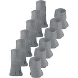 FALKE Happy 6-Pack Sneakersokken - Zwart Grijs - Katoen - Versterkt