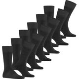 FALKE Happy 6 Pack katoen multipack sokken heren grijs
