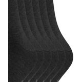 FALKE Happy 6 Pack katoen multipack sokken heren grijs