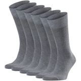 FALKE - Happy 6-Pack - Herensokken - Grijs - Katoen - Multipack 6 Paren
