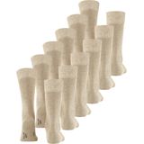 FALKE - Happy Multipack - Herensokken - Beige Sand Melange - Katoen - 6 Paar
