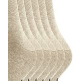 FALKE - Happy Multipack - Herensokken - Beige Sand Melange - Katoen - 6 Paar
