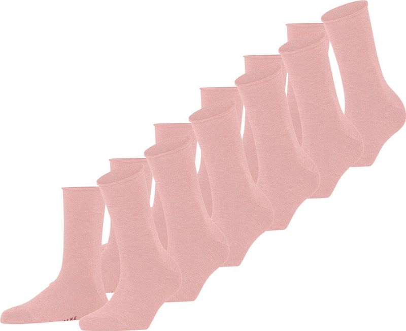 FALKE - Happy Sokken - Roze - Katoen - Multipack 6 Paren