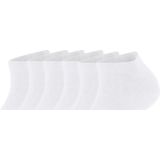 FALKE Gelukkig - Damessokken - Wit - Katoen - Multipack 6 Paar