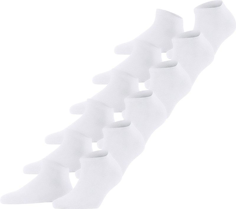 FALKE Gelukkig - Damessokken - Wit - Katoen - Multipack 6 Paar