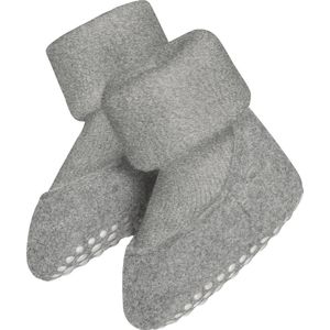 FALKE Uniseks Baby Cosyshoe pantoffels sokken antislip noppen op de zool betere grip dikke warme ademende klimaatregeling geurremmende wol 1 paar, Grijs (Light Grey 3400)