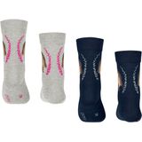 FALKE - Horse - Kniekousen - Multicolor - 2-Pack van Huidvriendelijk Katoen